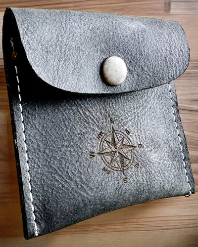 Estojo para relógio de bolso ou bússola Viajante - possibilidade de personalização com gravação