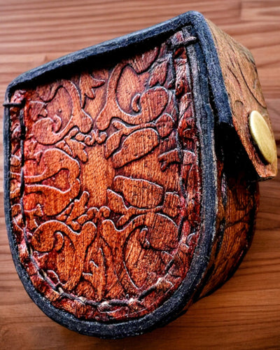 Estojo Elegante Maharadży para Relógio de Bolso ou Bússola - possibilidade de personalização com gravação