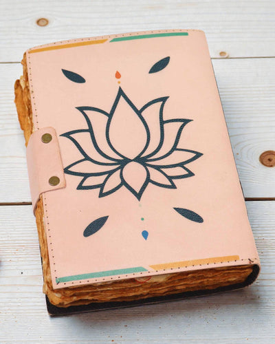 Caderno de Couro 7 Cores dos Chakras Chakra Journal – 13 × 18 cm