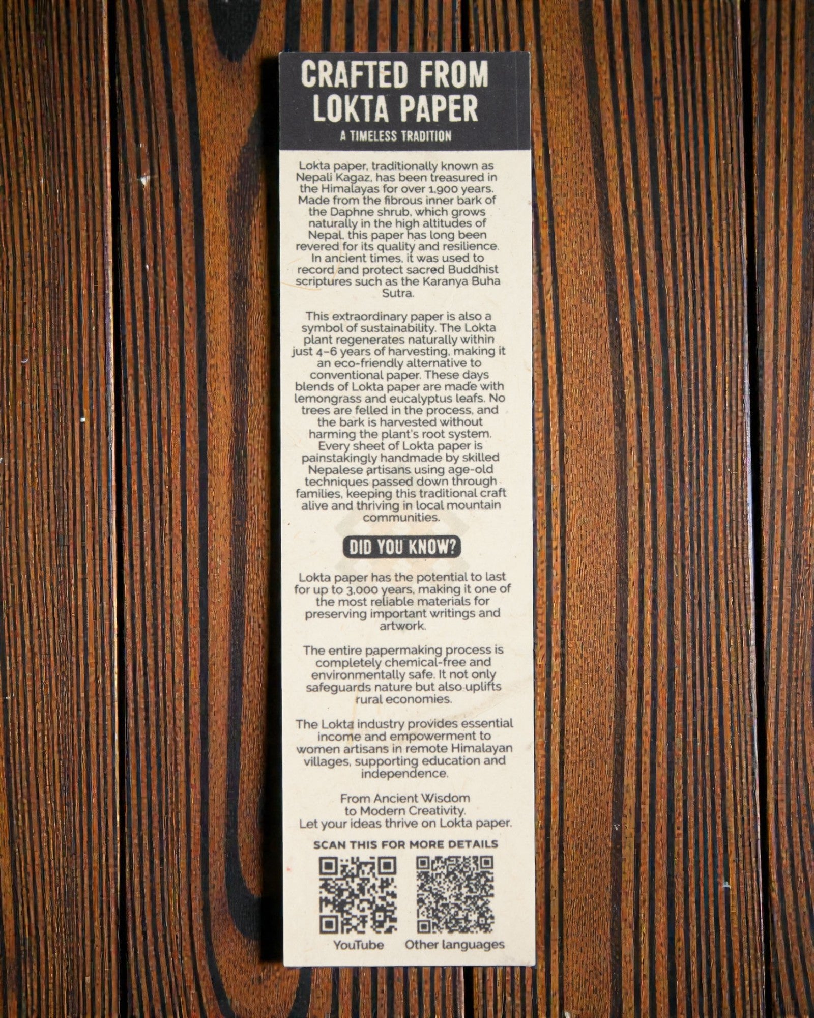 Nuvem de Algodão Azul – caderno Lokta grande com algodão azul 21 × 15 cm, 45 folhas