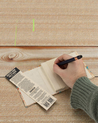 Lokta Sussurro de Cor em Algodão – caderno feito à mão 15 × 12 cm, 45 folhas, Algodão Multicolorido