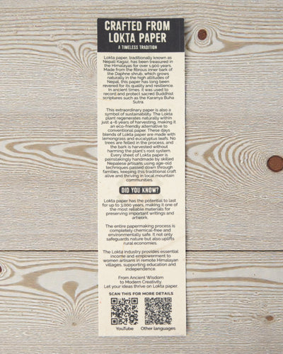 Caderno Lokta Grande Inspirações – Real Life Happens Offline (45 folhas, 21 x 15 cm)