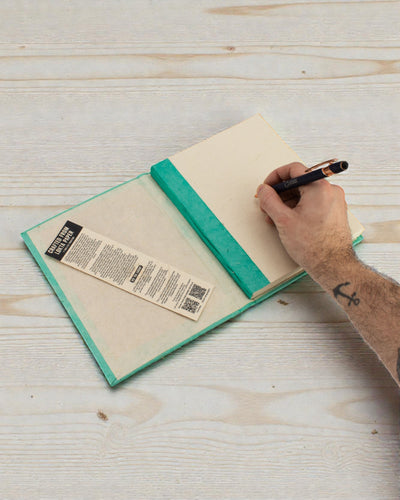 Caderno Artístico Lokta Mosaic – Mini Azulejos Turquesa (45 folhas, 21 x 15 cm)