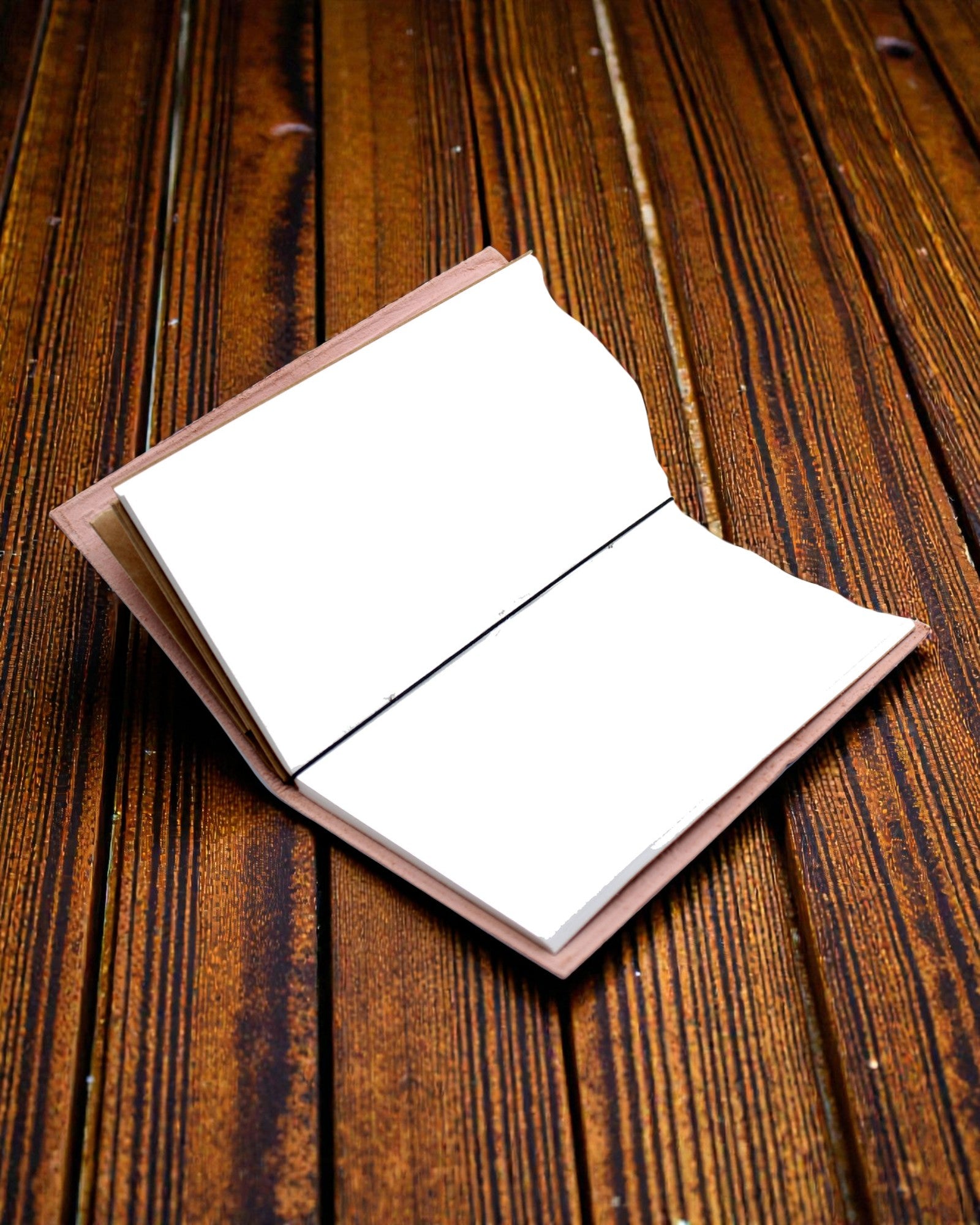 Caderno de Notas em Couro Feito à Mão Crimson Vision – Little Book of Big Plans (80 páginas)