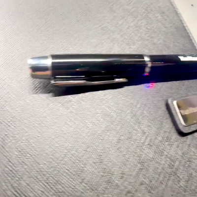 Conjunto Elegante para Presente com Personalização - Caderno de Pele A5, Caneta e Guarda-Chuva Preto em Caixa de Presente