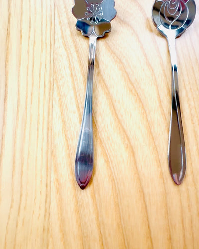 Colher elegante "Kwiatowa Elegancja" – Personalizada para presente, gravação, 7 variantes à escolha