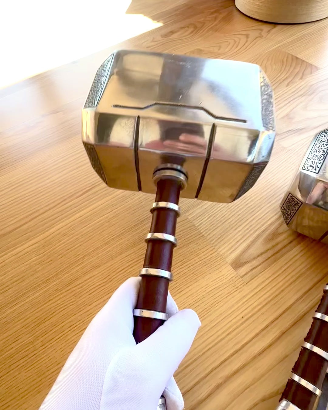 Martelo de Thor "Chief" - Martelo Artesanal Feito à Mão, personalização com gravação para presente