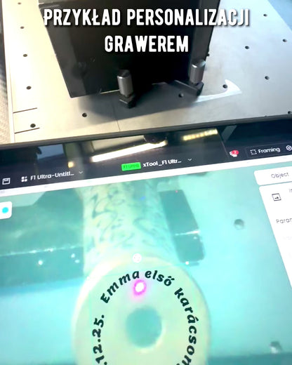 Caleidoscópio Vintage „Emerald Dreams”, 15 cm – feito à mão, possibilidade de personalização com gravação para presente