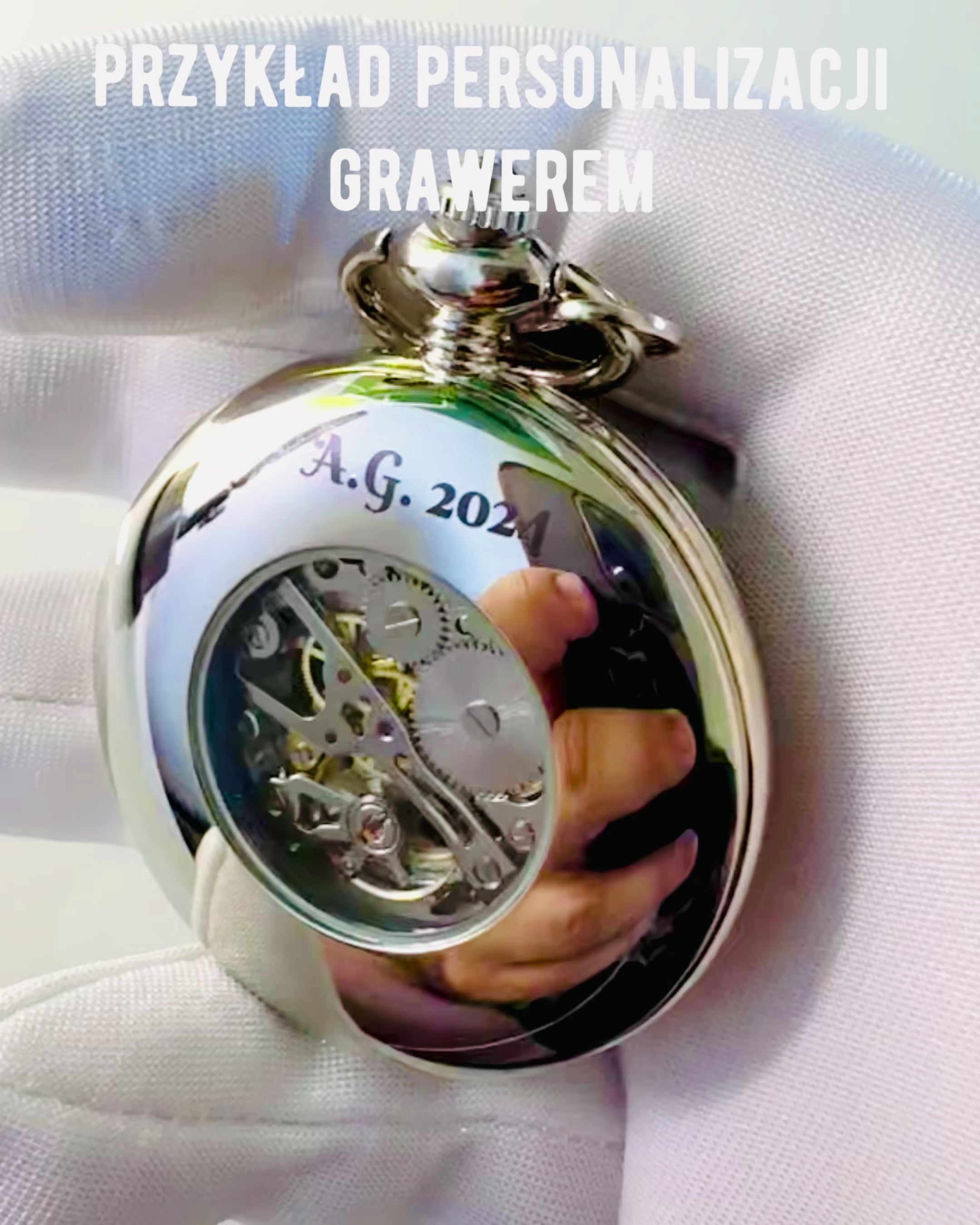 Relógio de Bolso "Heritage Timekeeper" com Possibilidade de Gravação