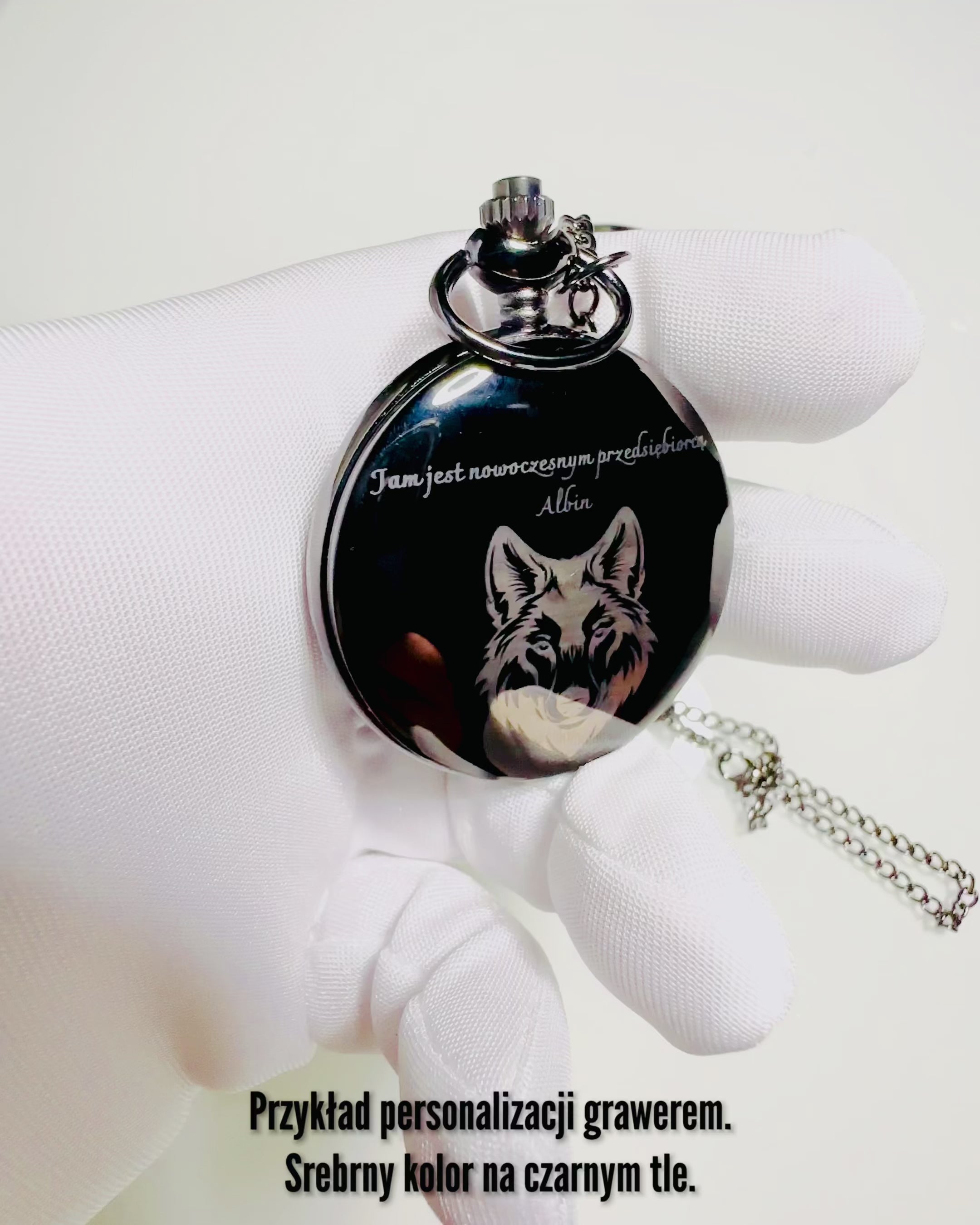 Bússola em estilo de relógio de bolso "Navigator" - Cor metal escuro