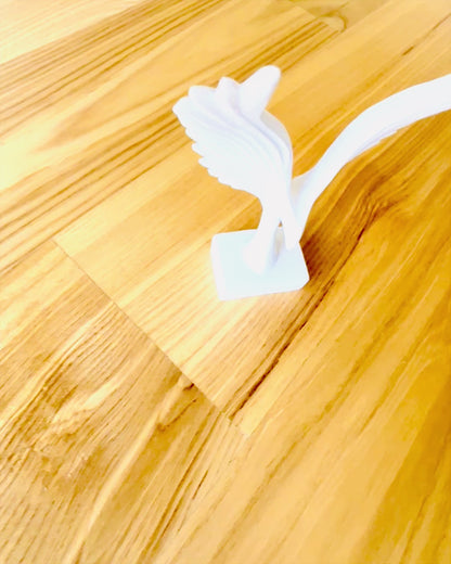 Elegante Estatueta de Asas de Anjo 15 cm de altura – "Guardiões Alados", possibilidade de personalização com gravação para presente, personalização, 2 variantes de cor