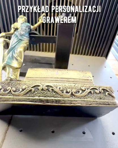 Estatueta "Justicia 2" - Deusa da Justiça – Decoração Artística para Prateleira, Artesanato em Resina, personalização com gravação