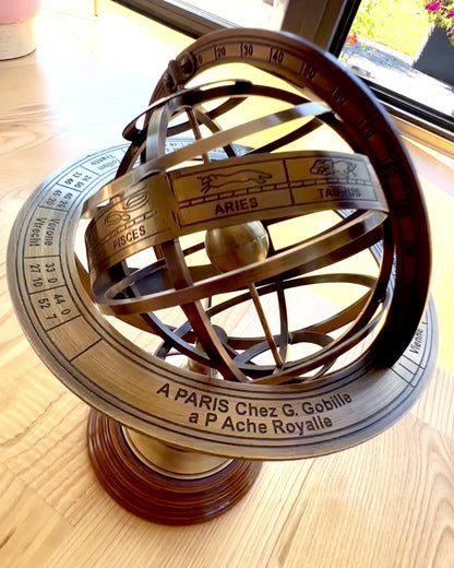 Astrolabium Artis 2 - 30 cm de altura, Feito à Mão com Opção de Gravação, decoração para escritório, premium