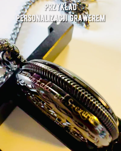 Relógio de Bolso "Czas Mistrzów" - Edição Premium com Possibilidade de Gravação