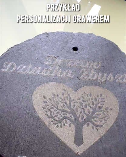Base para café, chá em Pedra Natural com Gravação Personalizada – Quadrado, círculo, hexágono, 10 cm