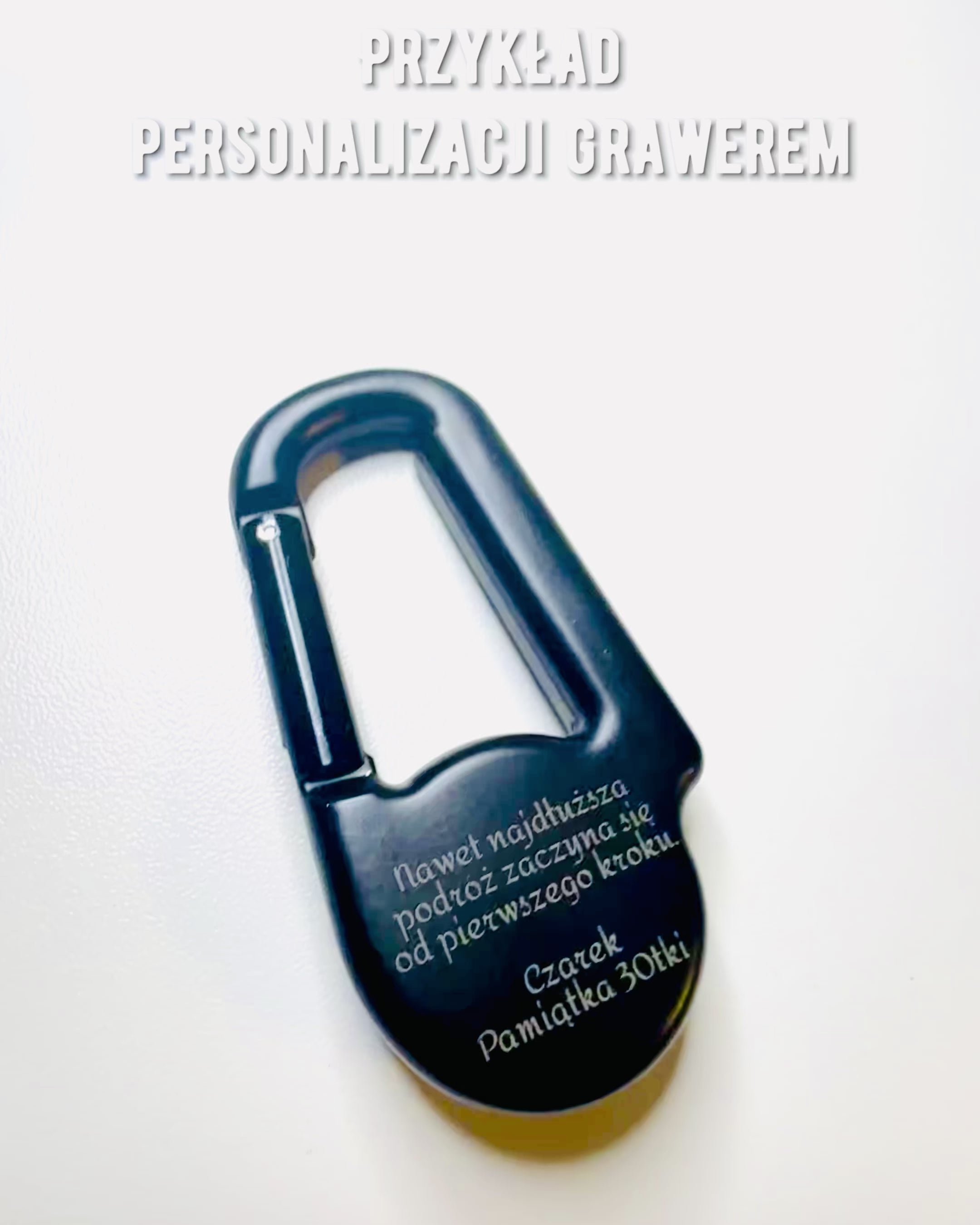 Bússola mosquetão com termómetro, porta-chaves - possibilidade de gravação