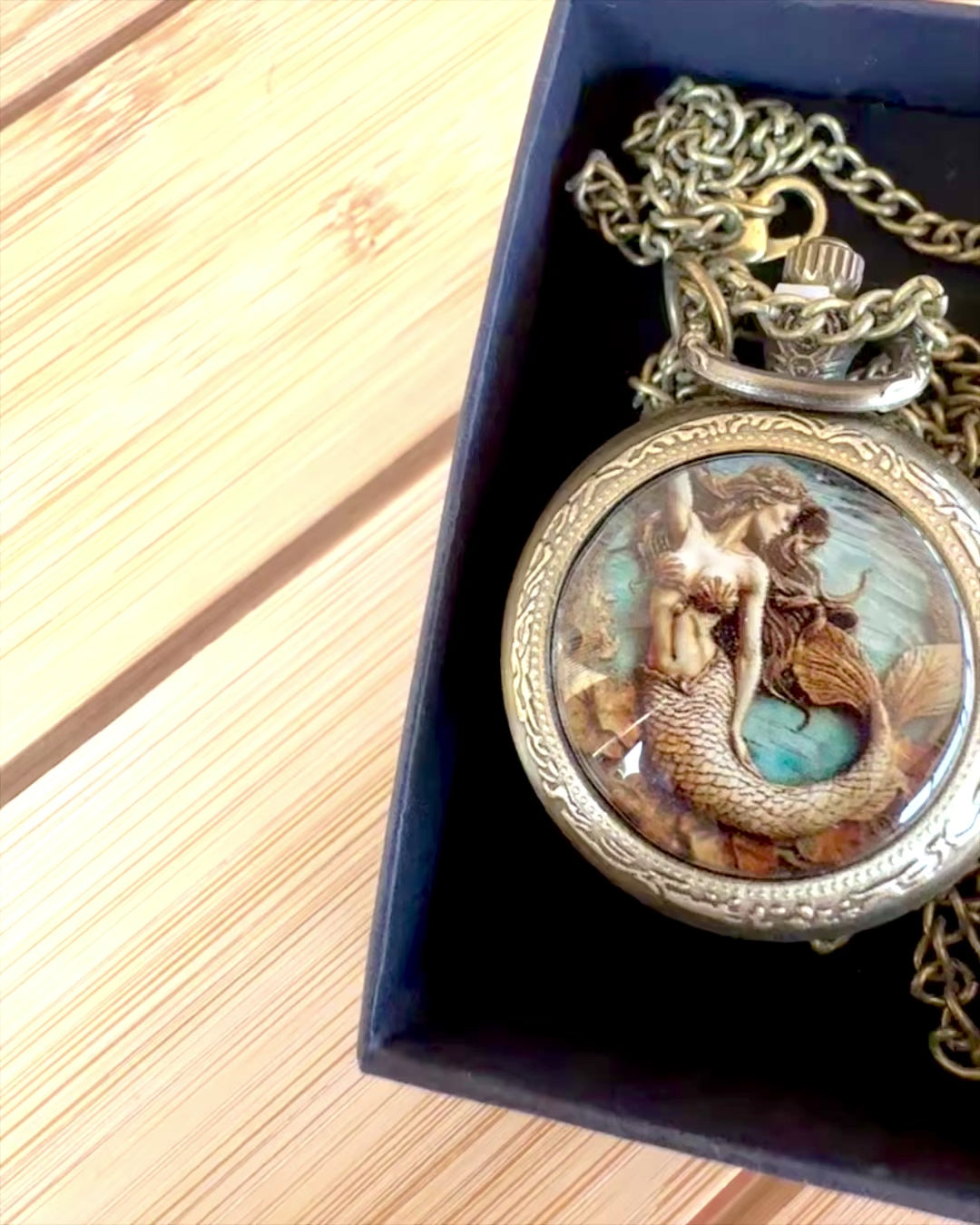 Relógio de Bolso "Syrena Tajemnic", possibilidade de personalização com gravação para presente