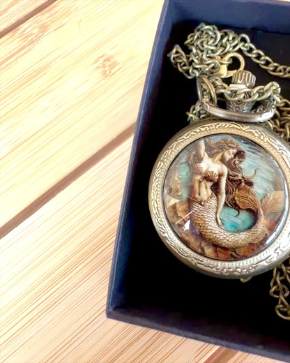 Relógio de Bolso "Syrena Tajemnic", possibilidade de personalização com gravação para presente