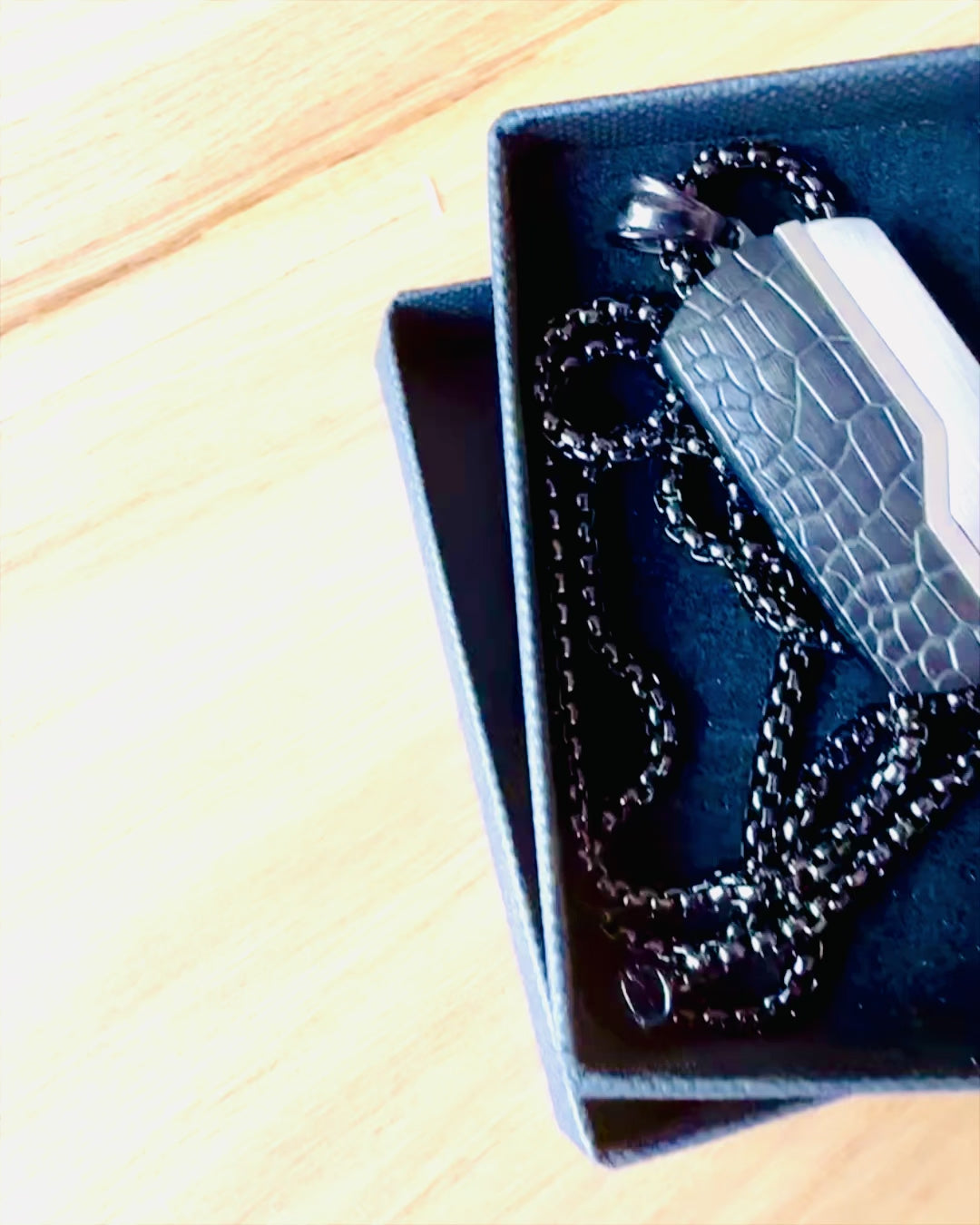 Colar Masculino Força Elegante - personalização com gravação para presente