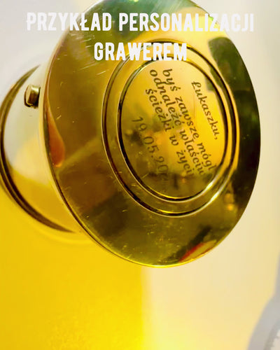 Bússola do Viajante "Tambor do Nascer do Sol" – com possibilidade de personalização por gravação