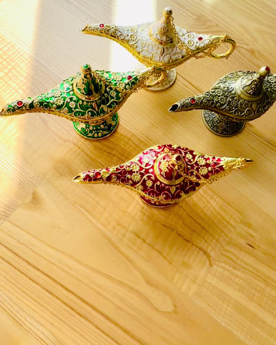 Lâmpada Mágica de Aladino com Opção de Gravação - Variante Ouro Laminado