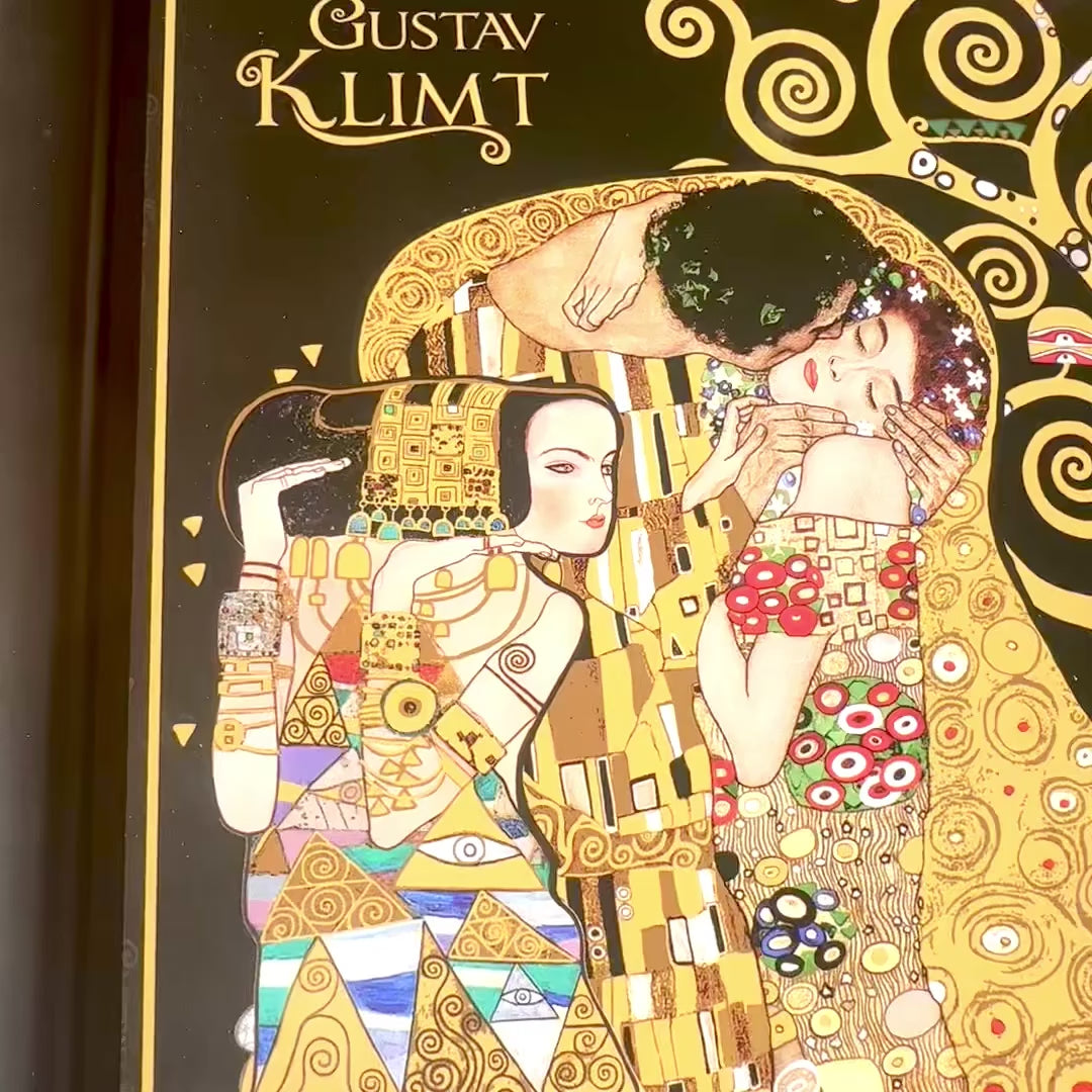 Suporte para portátil G. Klimt, Colagem (CARMANI), personalizável com gravação, ideal para oferecer, dimensões: 30.5x40.5cm, elegante e confortável para trabalhar ao colo