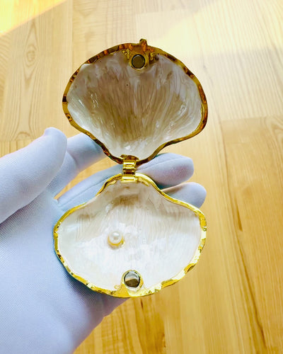 Skarbiec Wspomnień Muszelka - Cofre para Joias com possibilidade de personalização com gravação, presente