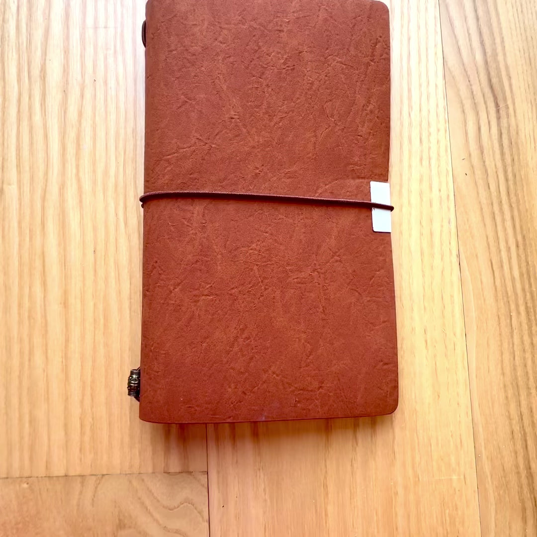 Caderno de Couro de Viajante com Gravação Personalizada