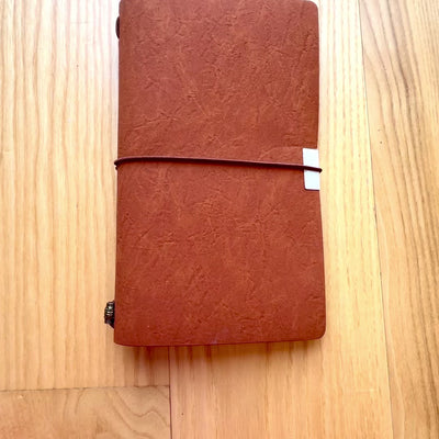 Caderno de Couro de Viajante com Gravação Personalizada