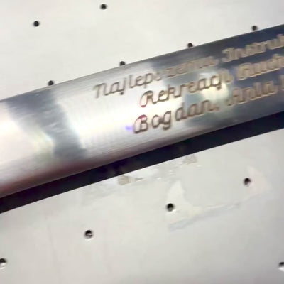 Sabre de Oficial Polaco, réplica, Modelo 21 com gravação «Honra e Pátria», 95 cm, personalize com gravação