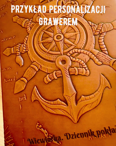 Cadernos com tema náutico "Nautica" com opção de personalização por gravação, para presente