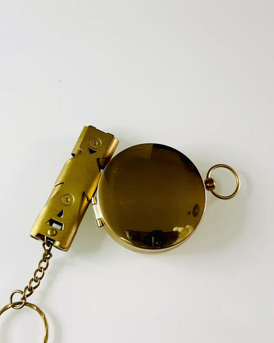Conjunto Elegante com Bússola e Apito de Sinalização