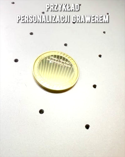 Moeda Desafio Vazia com Possibilidade de Personalização com Gravação – Colecionável, 40mm, quatro modelos