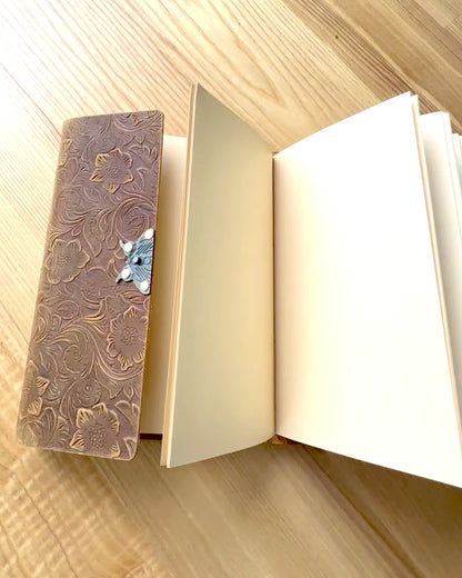 Caderno Retro de Luxo com Capa de Couro - "Vintage Elegance", 480 páginas, possibilidade de personalização com gravação