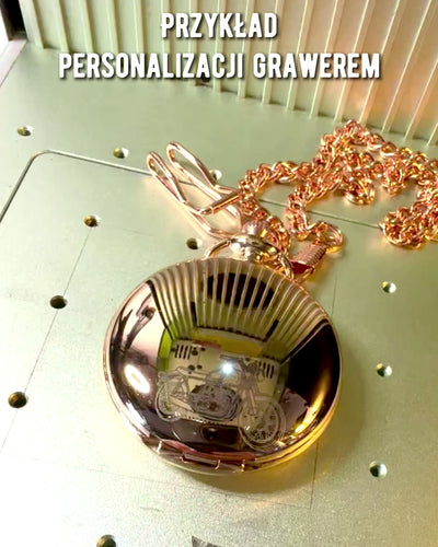 Relógio de Bolso em Estilo Clássico – Ouro Rosa, Elegância Vintage