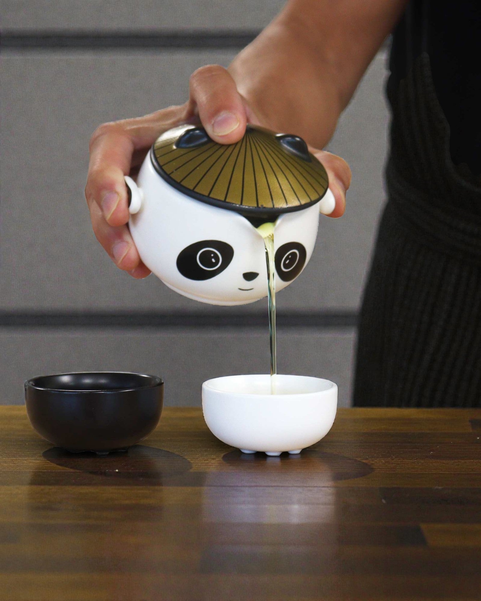 Panda – Conjunto de Chá de Viagem com Tampa e 2 Copinhos