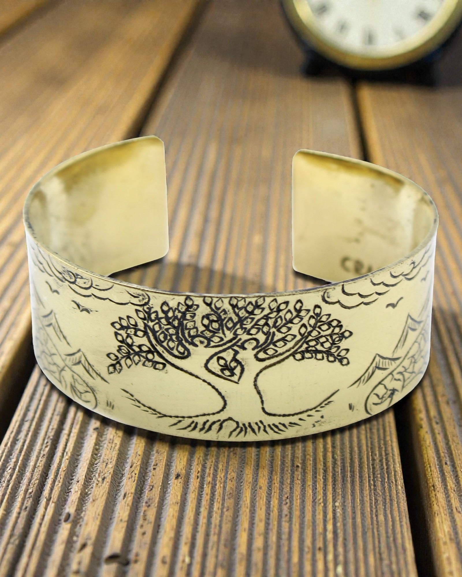 Pulseira Tibetana de Latão Árvore da Vida – Harmonia Himalaia