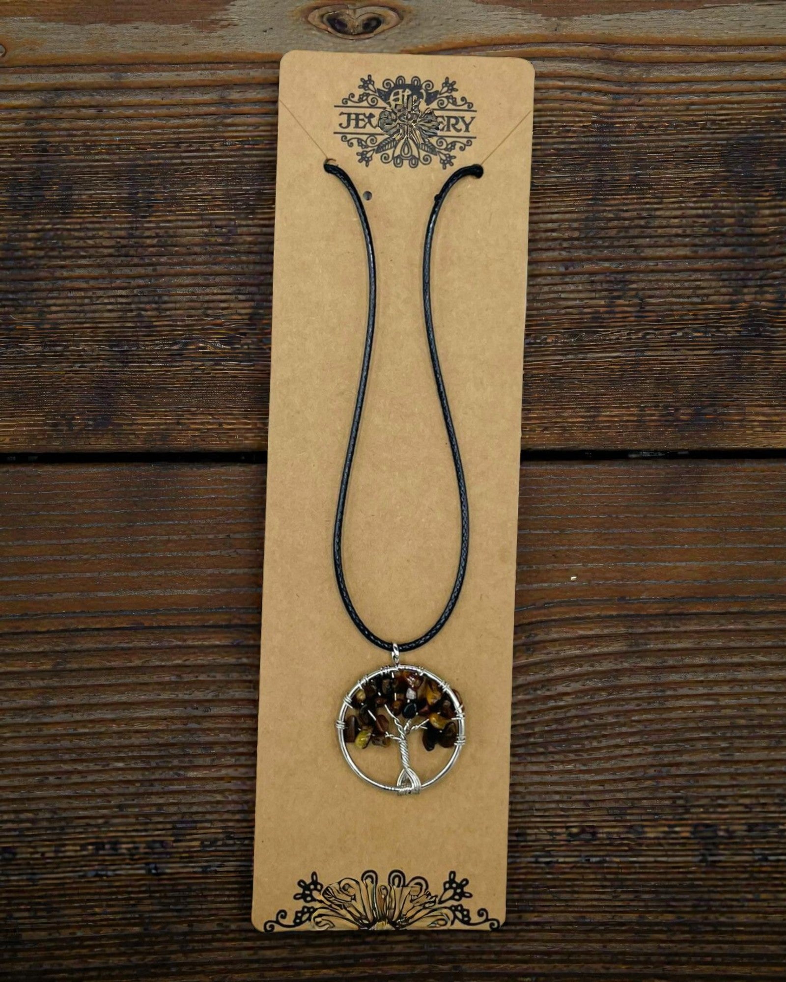 Colar Árvore da Vida Proteção e Confiança – Olho de Tigre