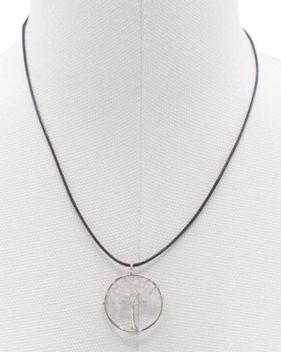 Colar Árvore da Vida Energia Pura – Quartzo Skalist y