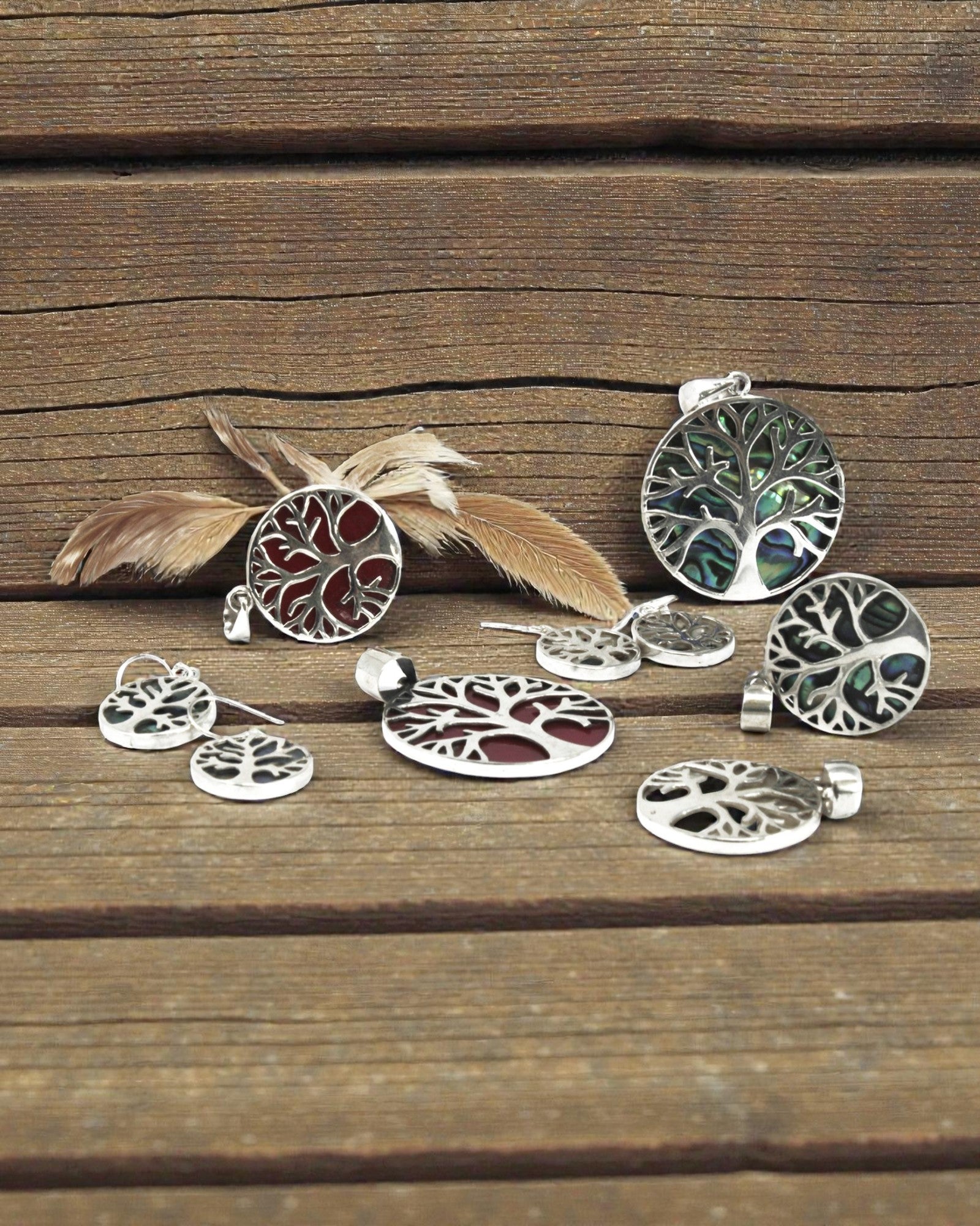 Pendente de Prata Árvore da Vida 30 mm – Coral Spirit