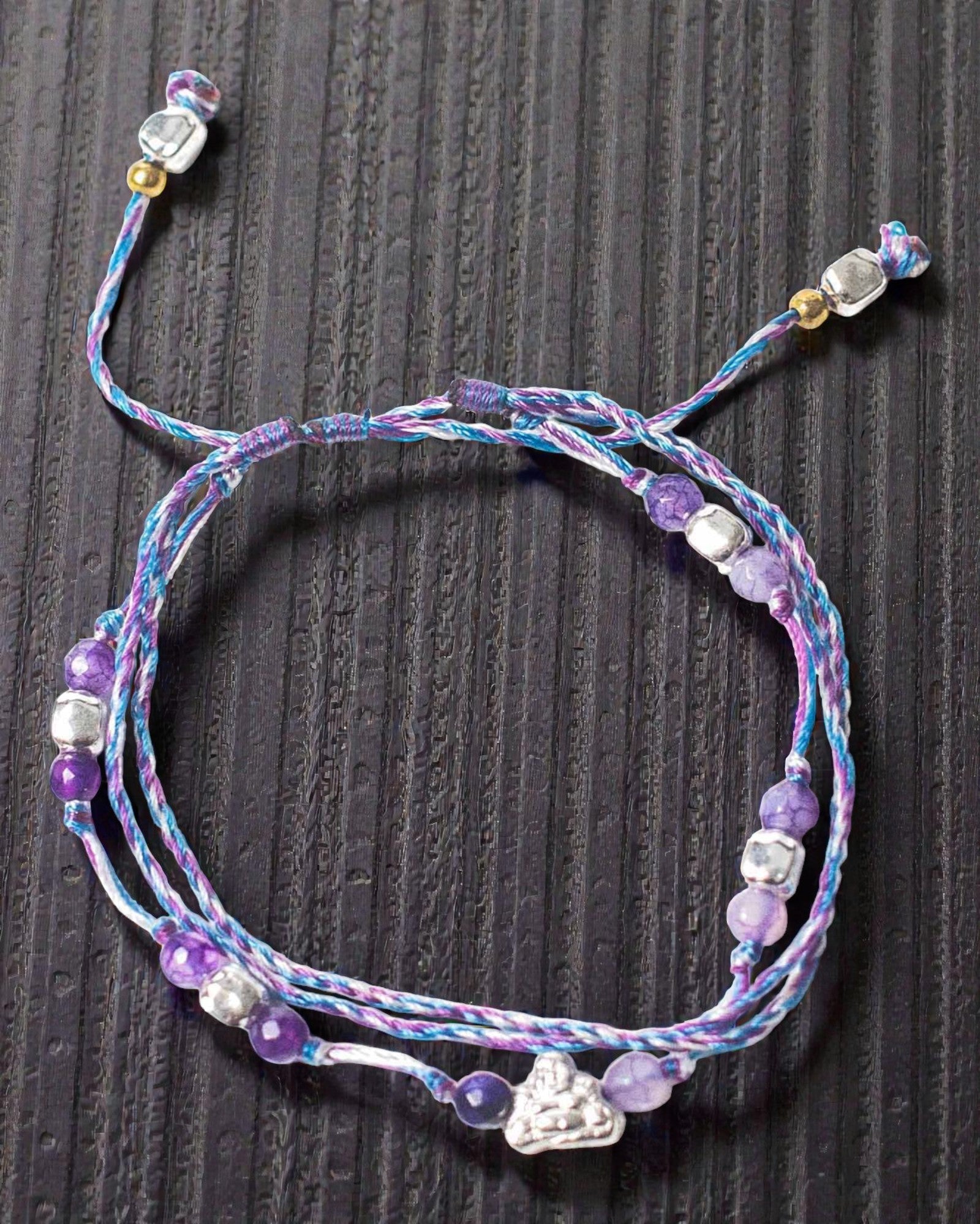 Pulseira de cordão do templo Lucky Karma – Proteção e Sorte