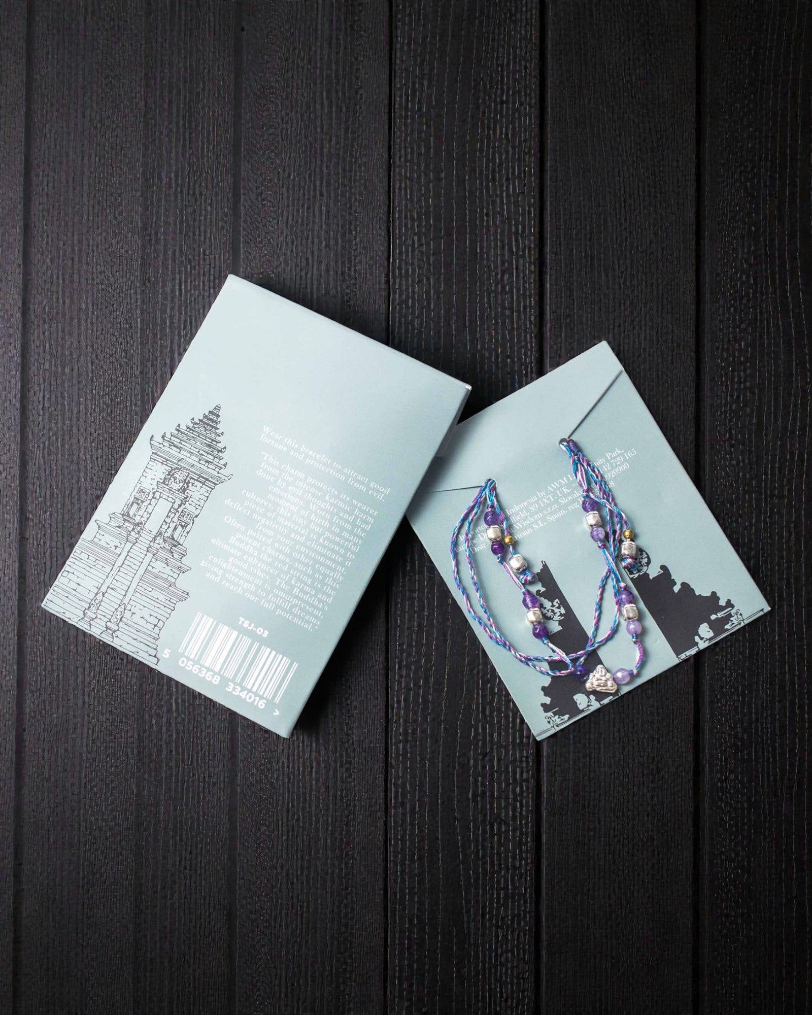 Pulseira de cordão do templo Lucky Karma – Proteção e Sorte