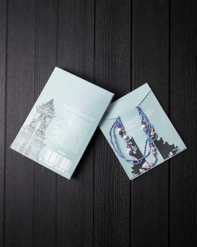 Pulseira de cordão do templo Lucky Karma – Proteção e Sorte